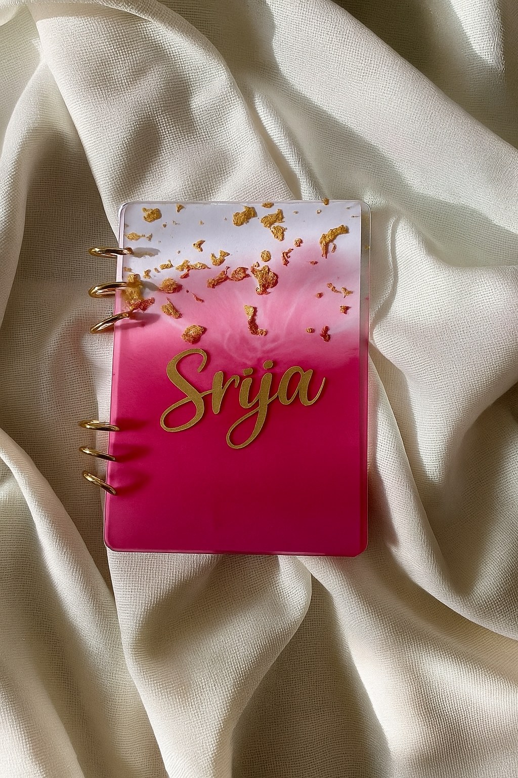 BLUSH LUXE custom name notebook