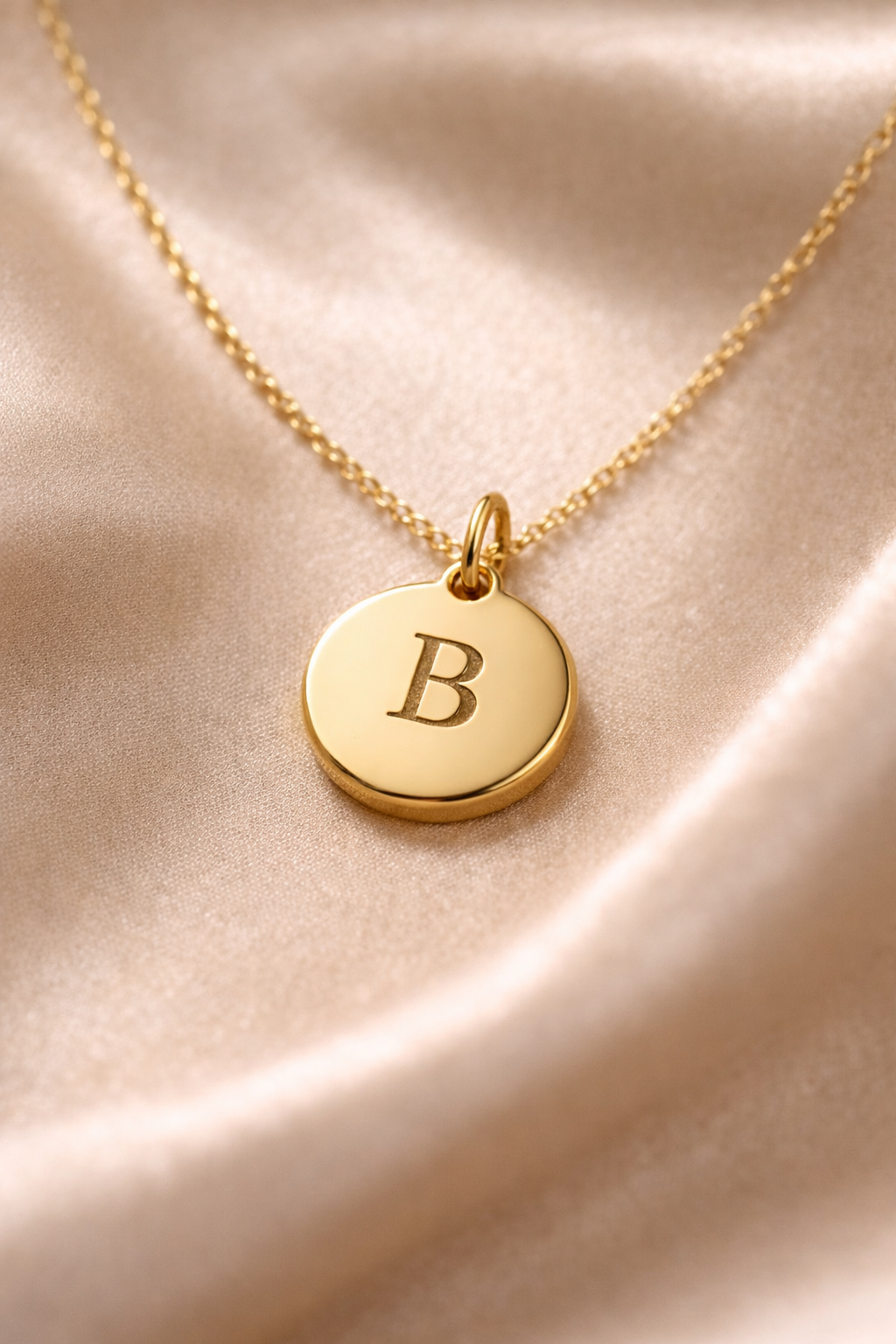 Heart Initial Necklace – 18K Gold Plated