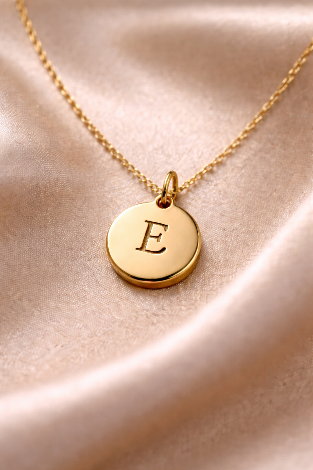 Heart Initial Necklace – 18K Gold Plated